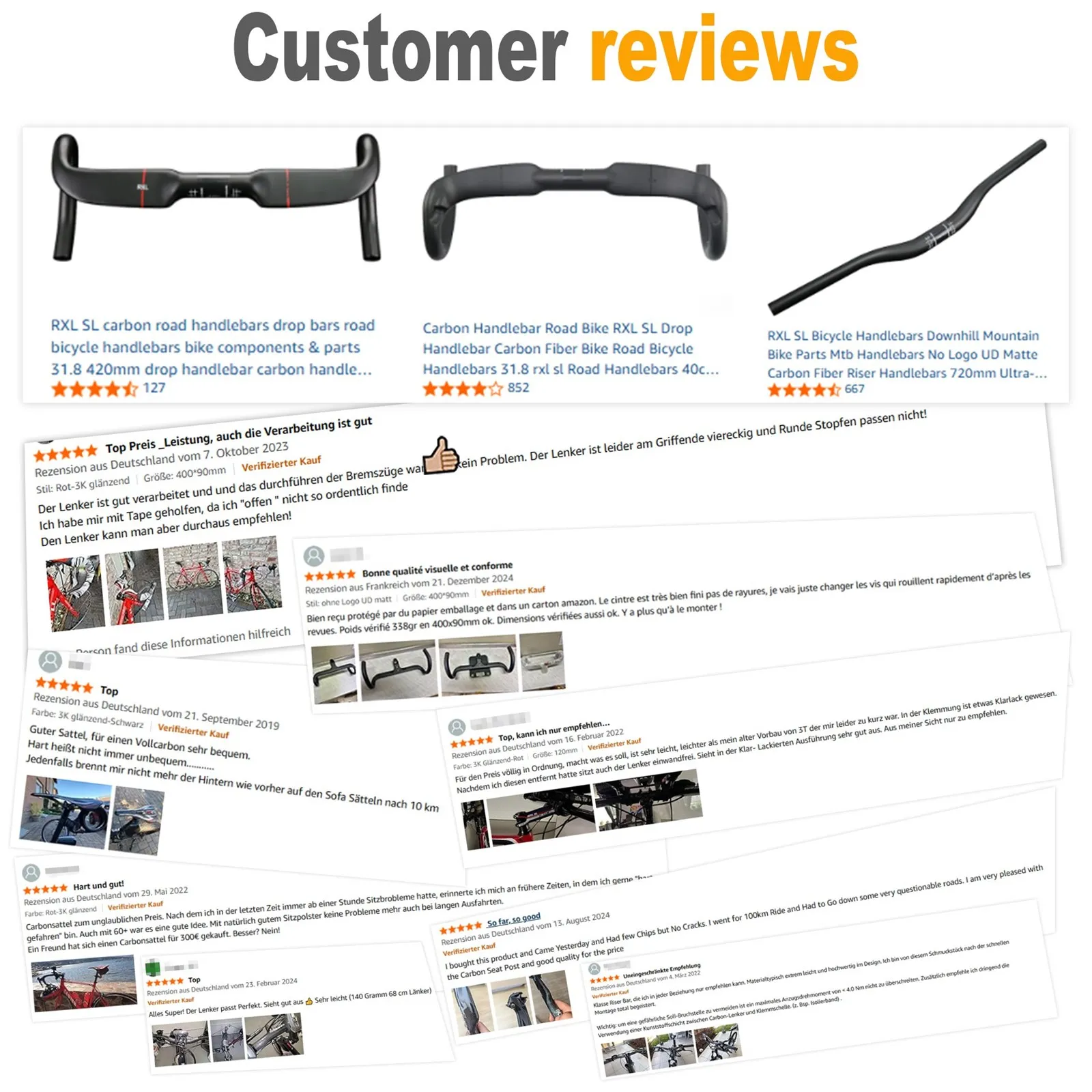 Carbon Fiber Road Bike Drop Bar Carbon Fiber Road Bike Drop Bar